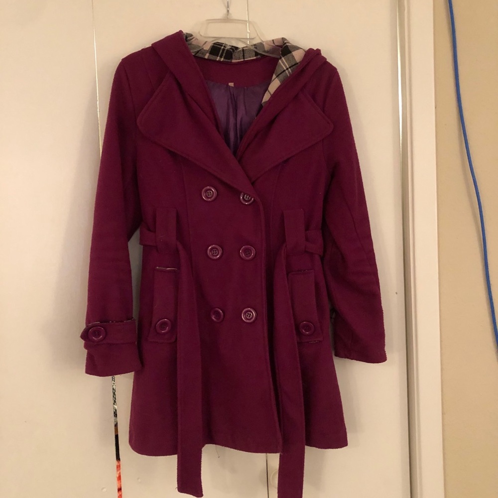 Purple winter coat (M)